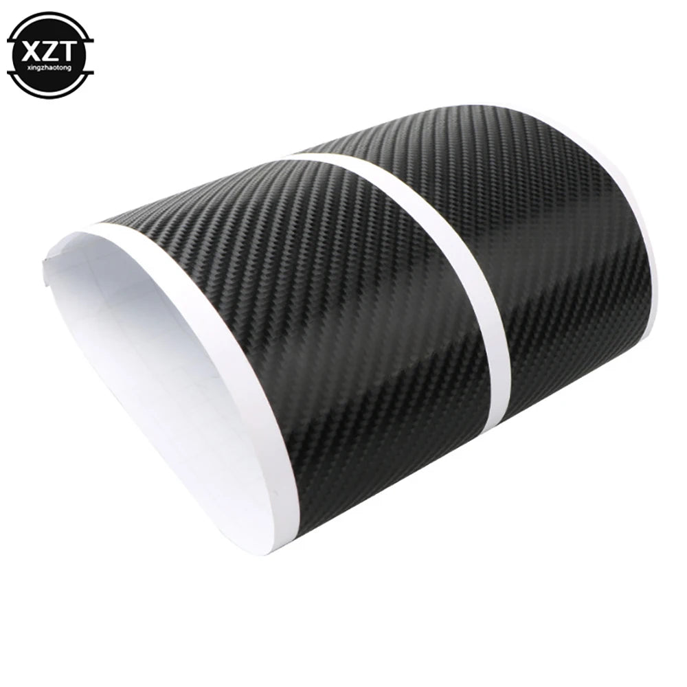 3D Carbon Fiber Sticker Paste Protector Strip Door Sill