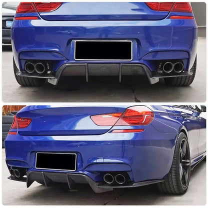 For BMW 6 Series F06 F12 Full Carbon Fiber Rear Bumper Diffuser