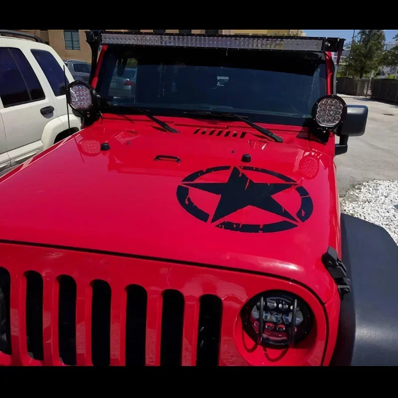 Oscar Mike Freedom Edition Army Star Sticker Motorcycle Stickers