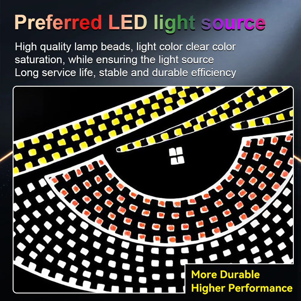 USB Dynamic Devil Eyes Windshield Matrix Panel Screen Truck