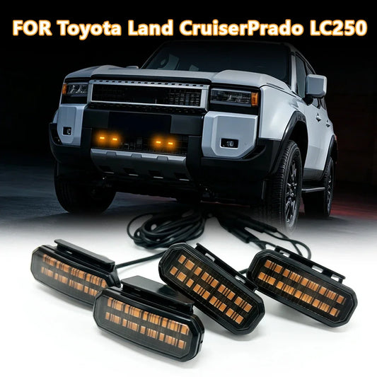 For Toyota Land Cruiser Prado LC250 Grille Front Bumper Safety