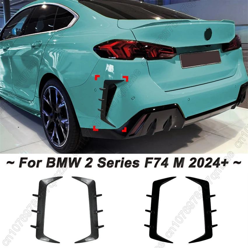 For BMW 2 Series F74 M Carbon Look Rear Bumper Splitter Side