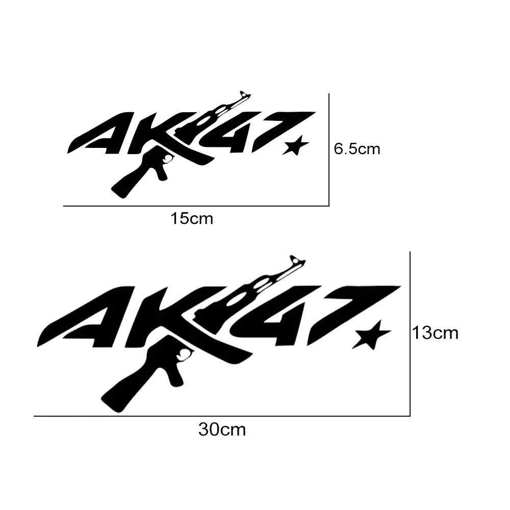 AK47 Gun Personalised Creative ak-47 Sticker Body Bumper Window