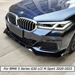 For BMW 5 Series G30 Lci Front Bumper Lip Splitter Spoiler