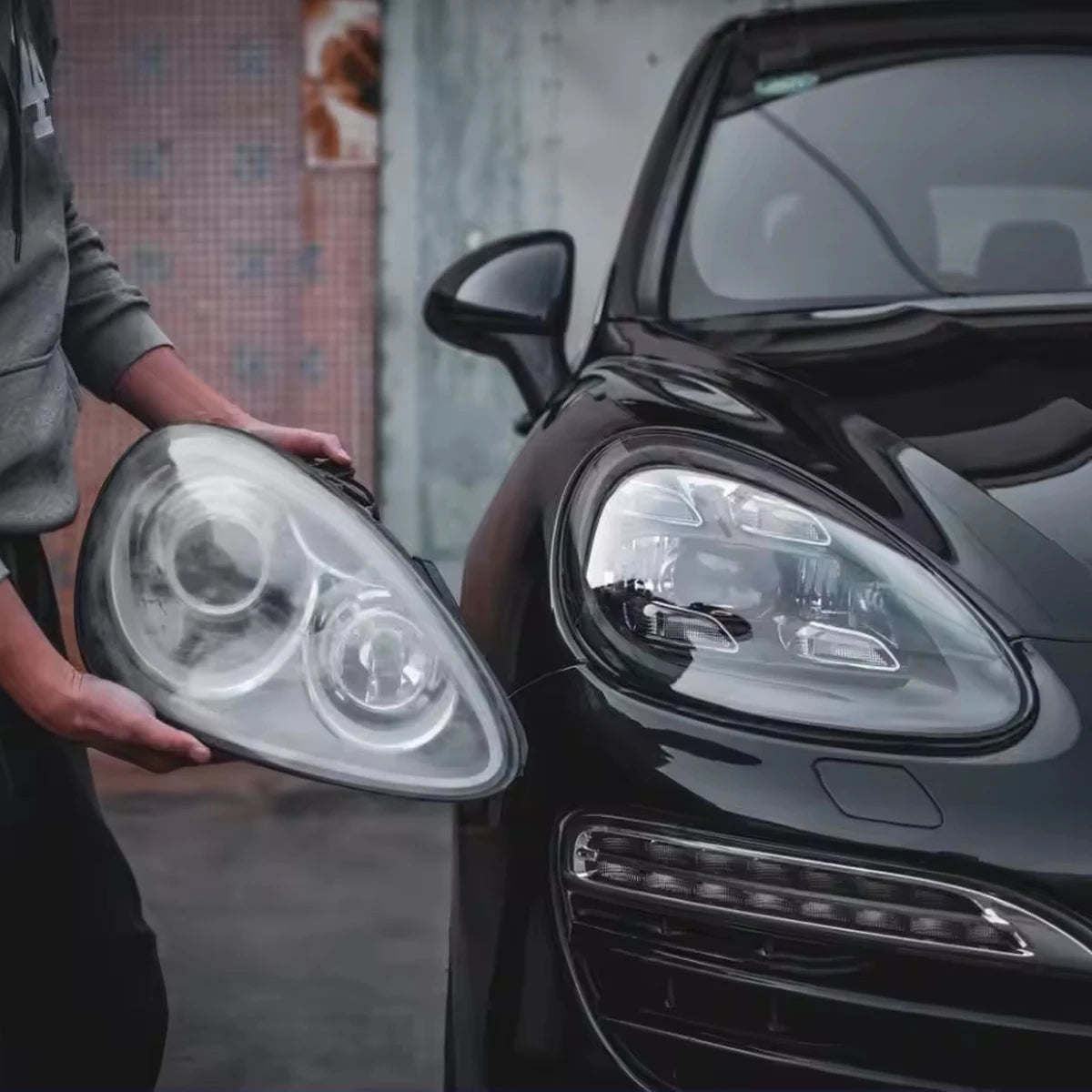 For Porsche Cayenne 958.1 Typy 2011-2014 958 Headlights Upgrade