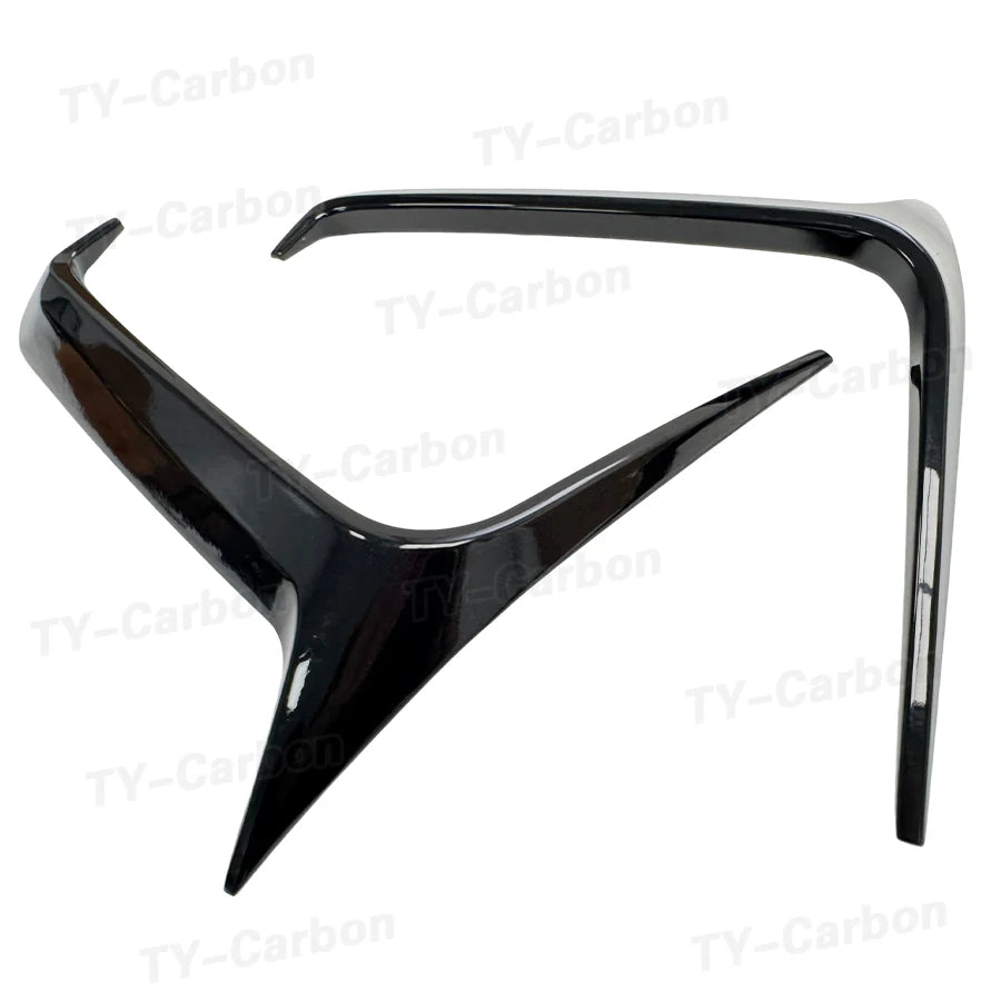 For BMW 4 Series G26 M Vten Gloss Black Front Bumper Canards