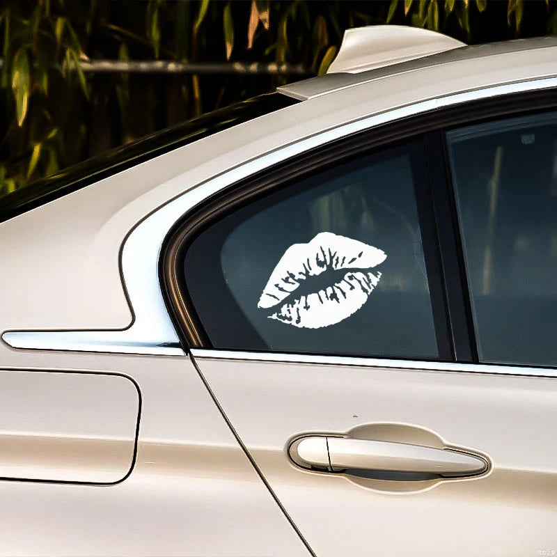 Kiss Lip Sticker Body Windows Bumper Windshield Motorcycle Helmet