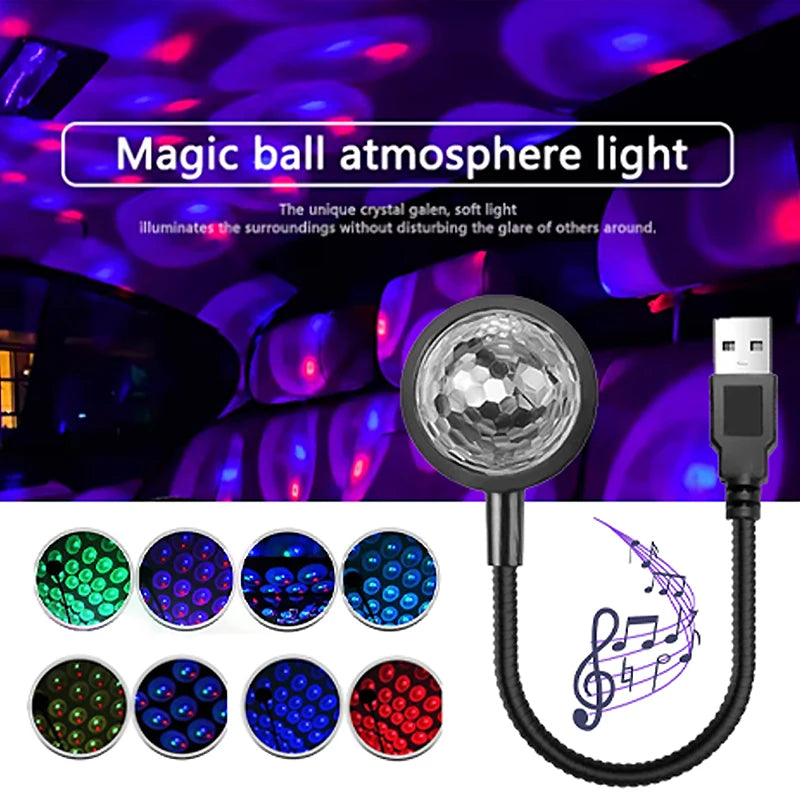 Multicolor Projection MINI USB Star Night Roof Galaxy Interior