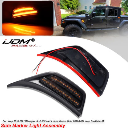For 2018-2021 Jeep Wrangler Jl Jlu 2PCS 2020-2021 Gladiator Jt