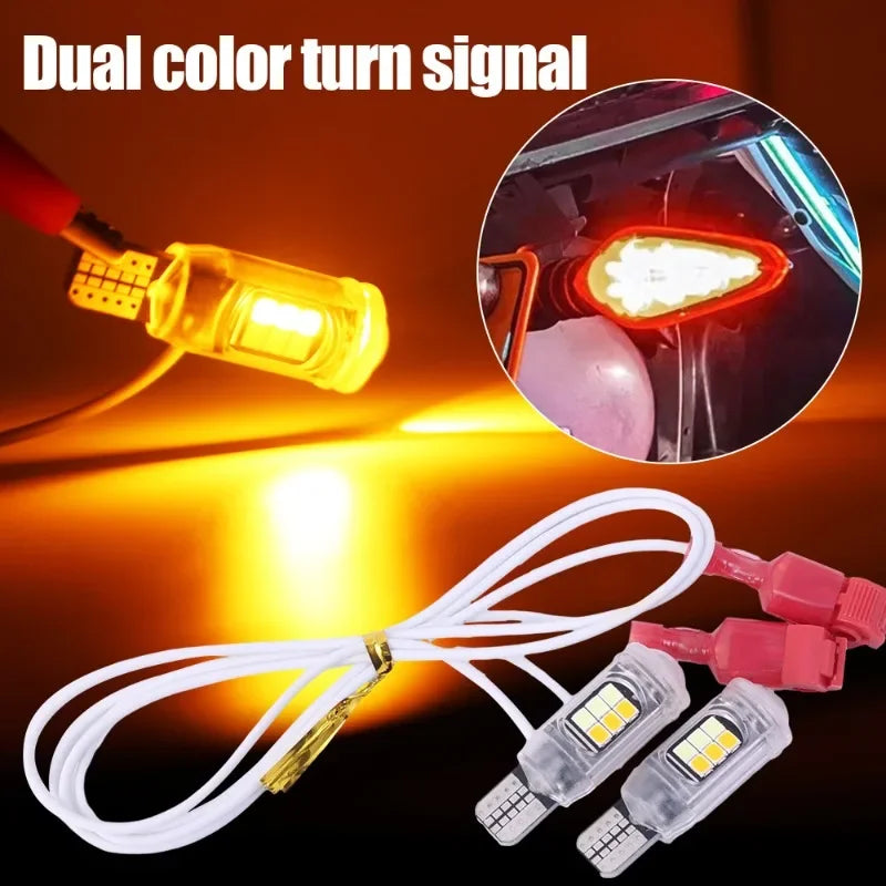 T15 Motorcycle high-brightness Width T10 two-color Turn Signal