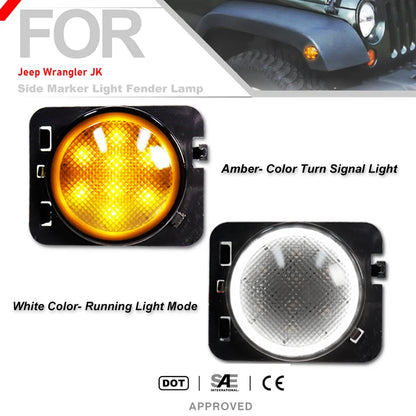 For Jeep Wrangler Jk Front Fender Flare Side Marker Assembly