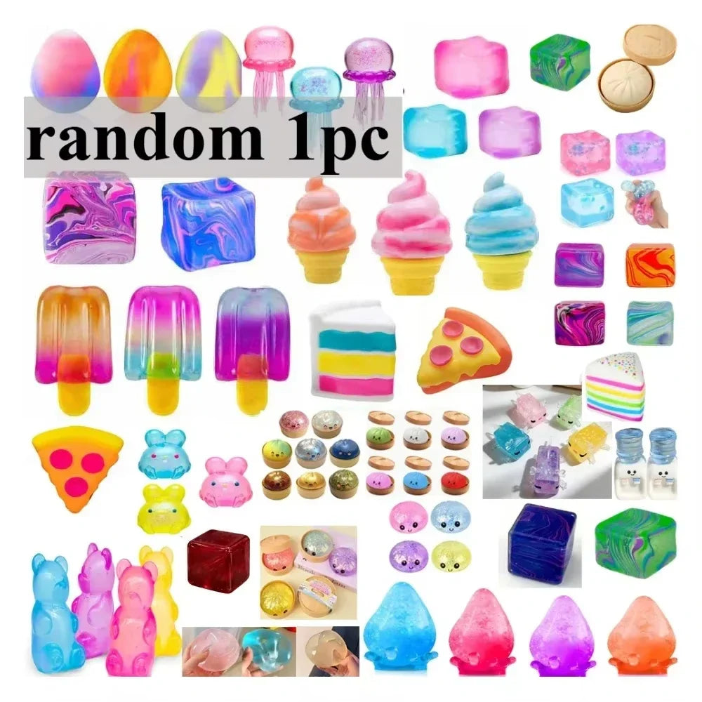 For Gifts!! 100+pcs Needoh Assorted Mixed Squish Fidget Mystery