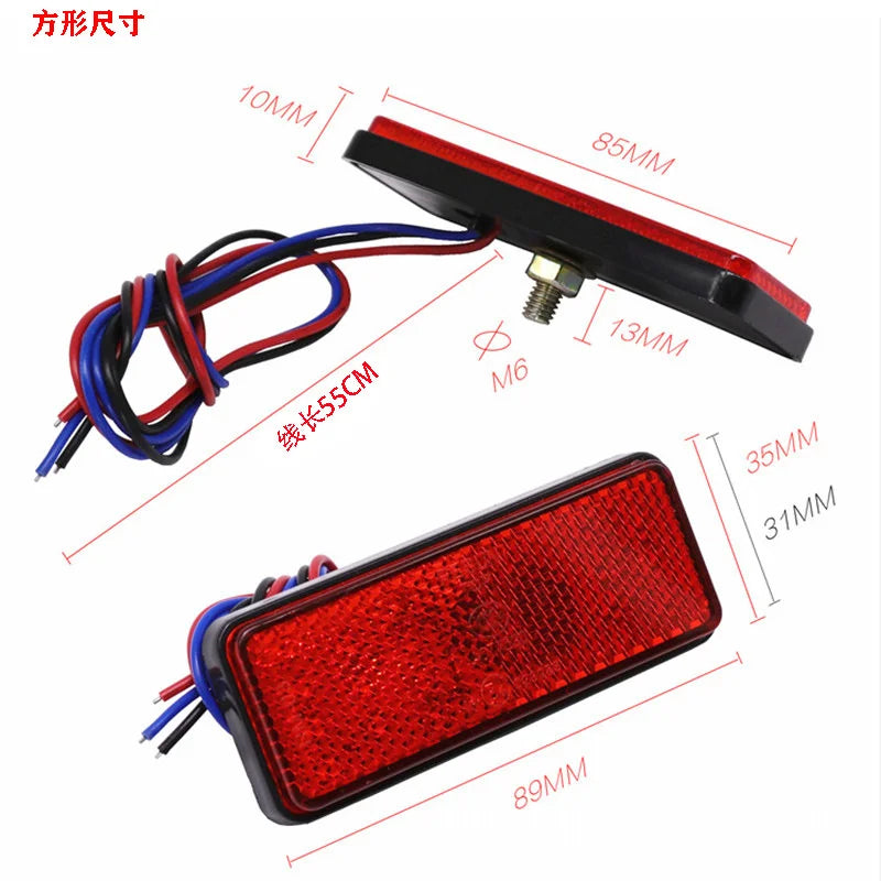 For Motorcycle Electric Vehicle 1PCS 12V Side Marker Warning