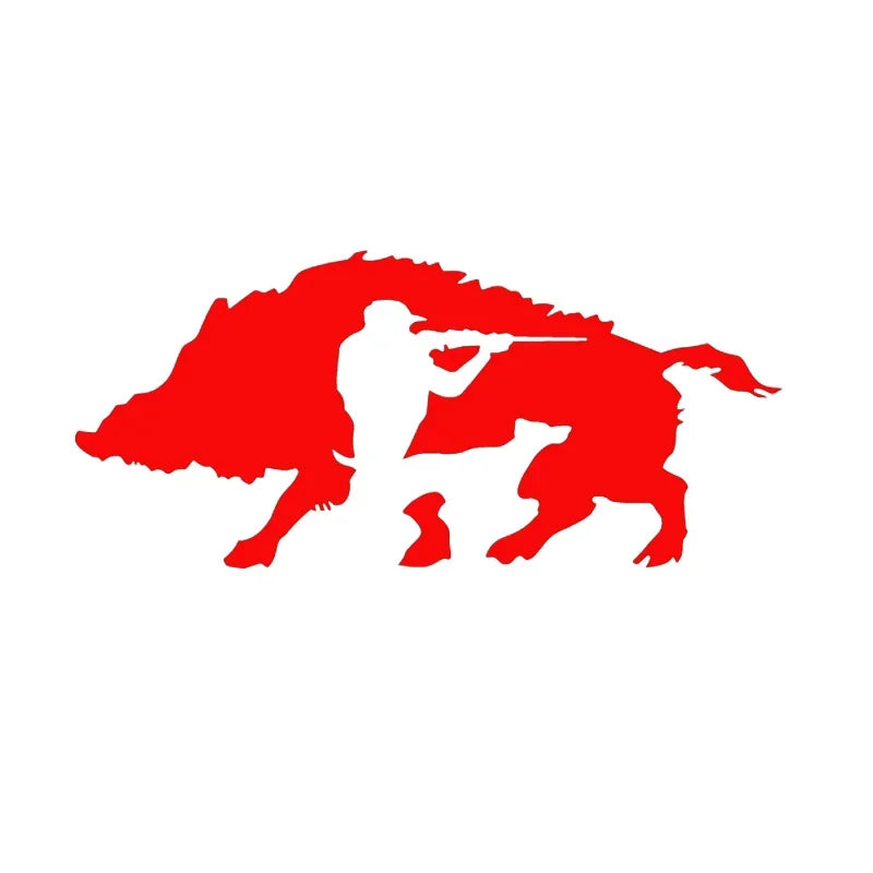 15CM Sticker Creative Hunting Wild Boar Decals Fashion Pvc