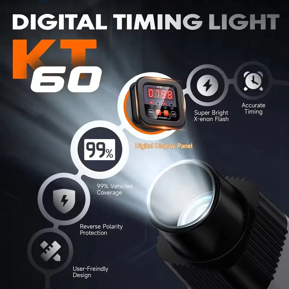 Kzyee KT60 Digital Stroke Petrol Engine Timing 12V Ignition