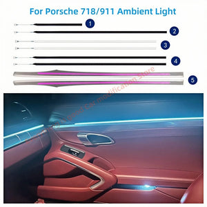 For Porsche 718 911 Atmosphere Lamp Interior Lighting Upgrade