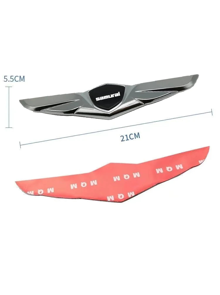 For Suzuki Samurai Modification Stickers 3D Metal Badge Hood