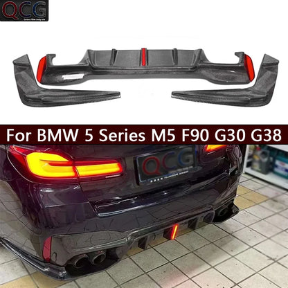 For BMW 5 Series M5 F90 G30 G38 540 Carbon Fiber Back Lip Bumper