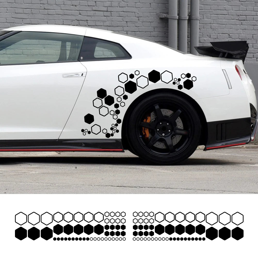 Creative Honeycomb Hexagon Vinyl Decals Waterproof Polygonal