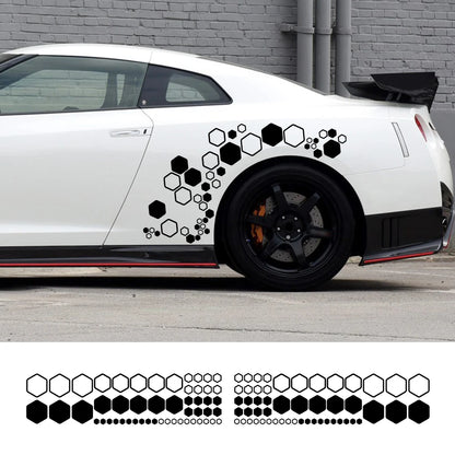 Creative Honeycomb Hexagon Vinyl Decals Waterproof Polygonal