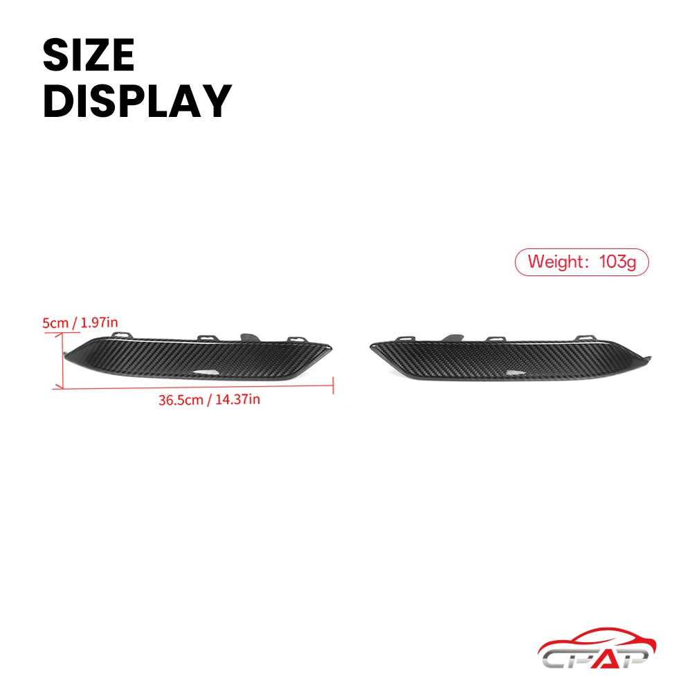 For BMW M8 Series F91 F92 Real Dry Carbon Fiber Front Vent