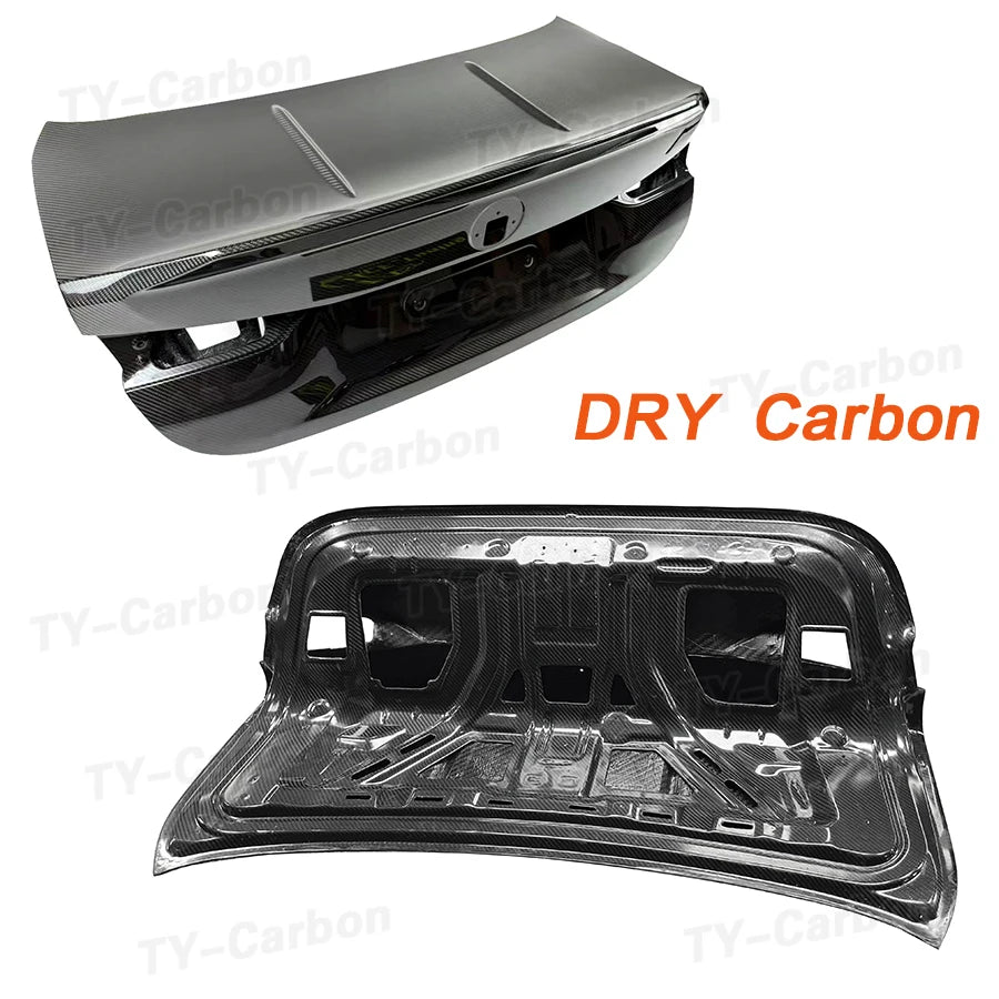 For BMW 3 4 Series G20 Dry Carbon Fiber Rear Bumper Tail Spoiler
