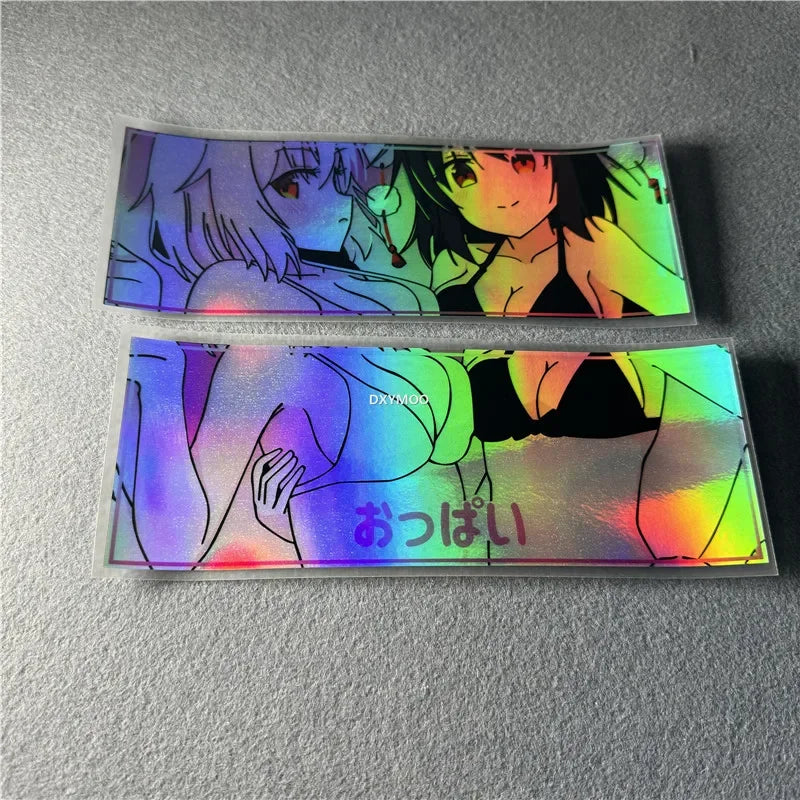 For Laptop Computer Case Trunk Auto Anime Bikini Girl Sticker