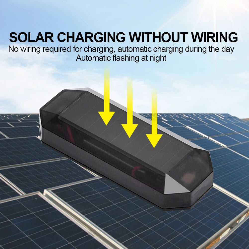 anti-theft Alarm Motorcycles Solar Power in-night Caution