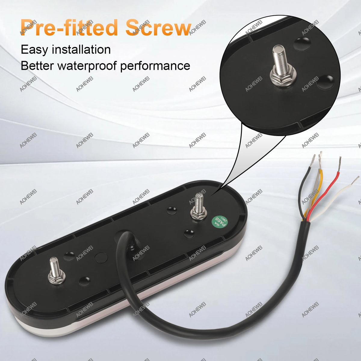 For Camper Aohewei Trailer Tail 12 24V Waterproof Stop Side