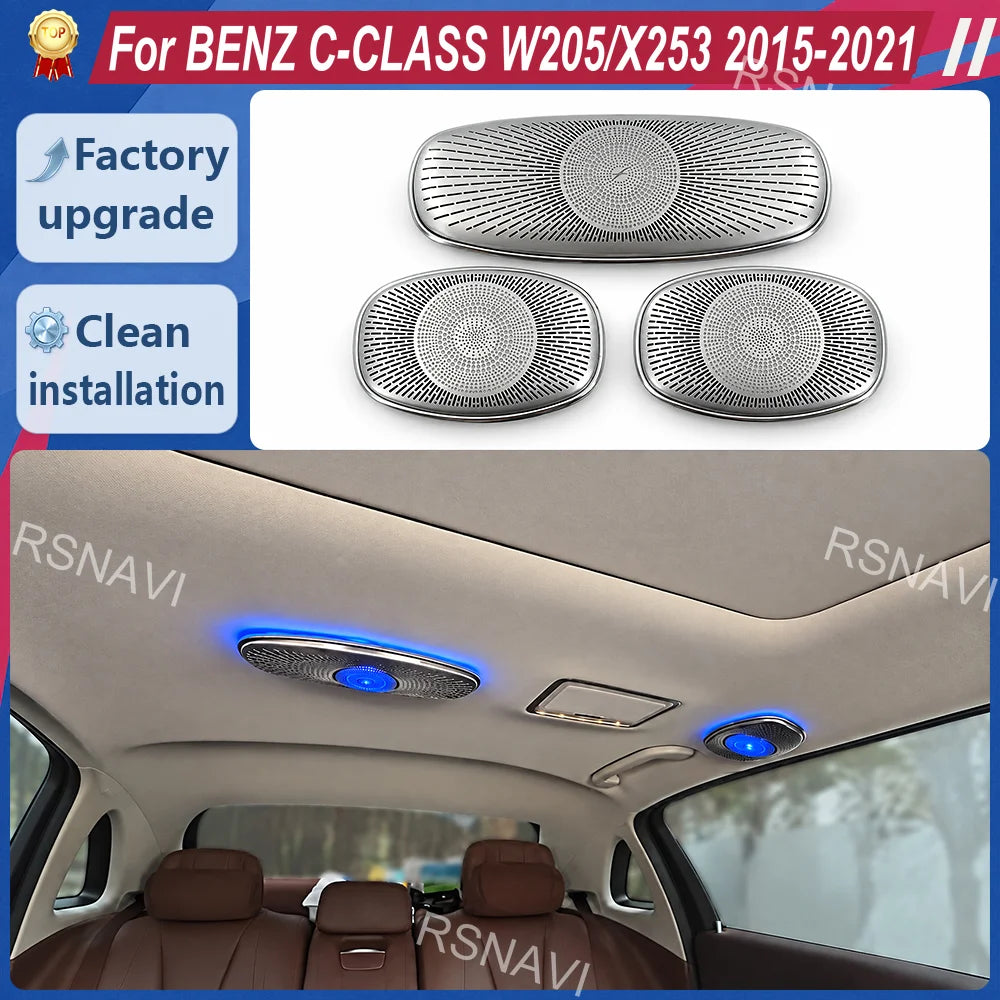For Mercedes-Benz C-Class W205 Glc X253 3-piece Rear Roof