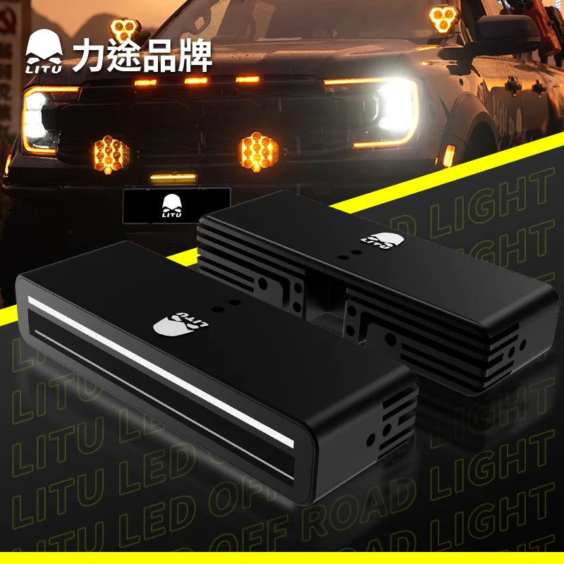Dc 12-24v Inch Offroad Spotlight Bar Driving Flood Beam
