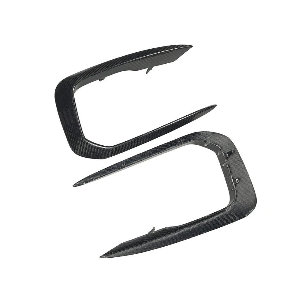 For BMW 1 Series F20 M Dry Carbon Fiber Front Fog Wind Knife