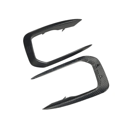 For BMW 1 Series F20 M Dry Carbon Fiber Front Fog Wind Knife