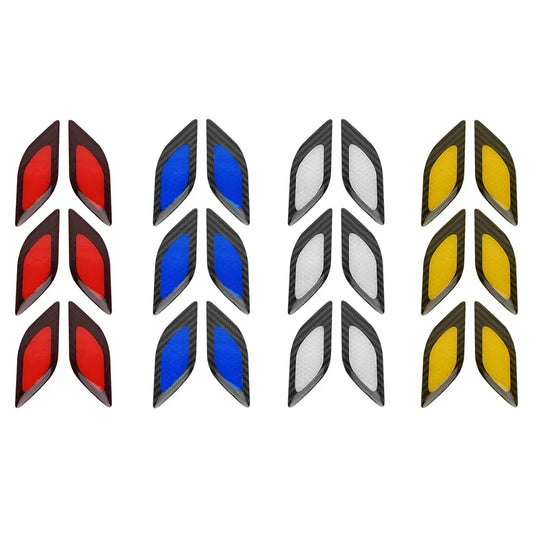 6PCS Set Reflective Stickers anti-scratch Safety Warning Sticker