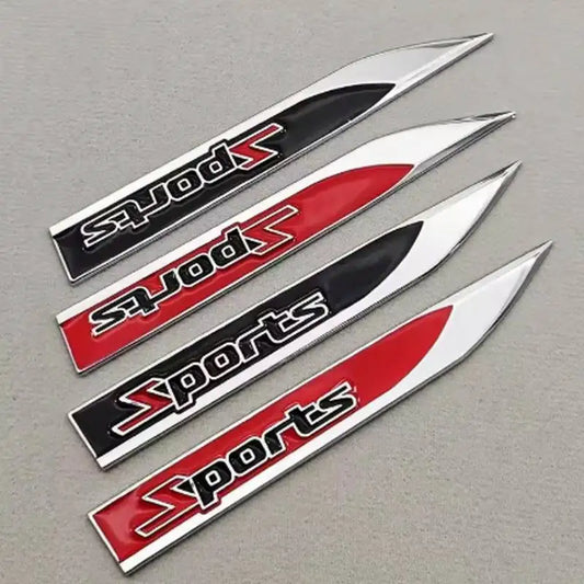 For Mecerdes Benz Audi BMW Honda 3D Metal Sports Logo Side