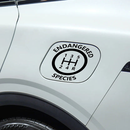 Speed Manual Endangered Species Funny Creative Sticker Window