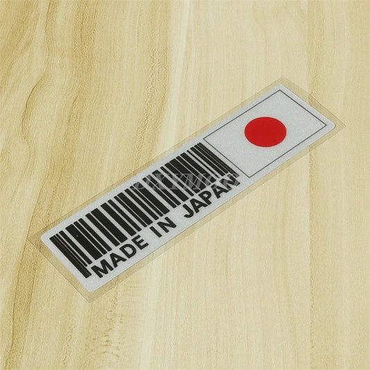 Dxymoo Bar Code Made In Japan Stickers Waterproof Motocross