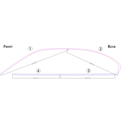 For BMW 3 Series E46 1998-2007 8PCS Exterior Window Door Molding