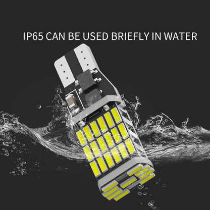 2PCS Power Bulb Canbus W16W T15 Smd 4014 Reverse
