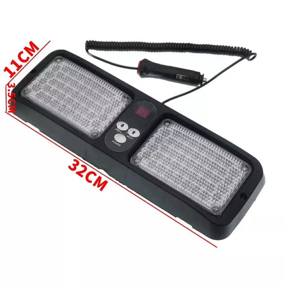 Red Blue Sun Visor Emergency Strobe 12 Flashing Modes