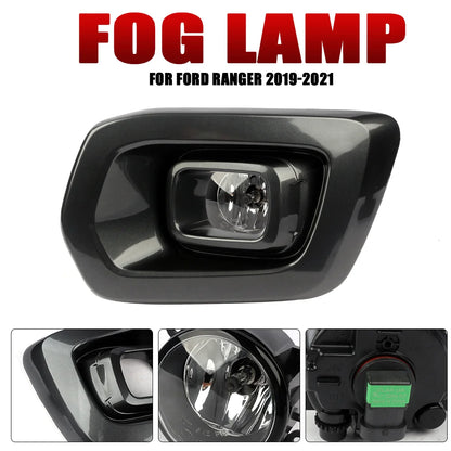 For 2019-2021 Ford Ranger Front Bumper Fog Full Set Driving