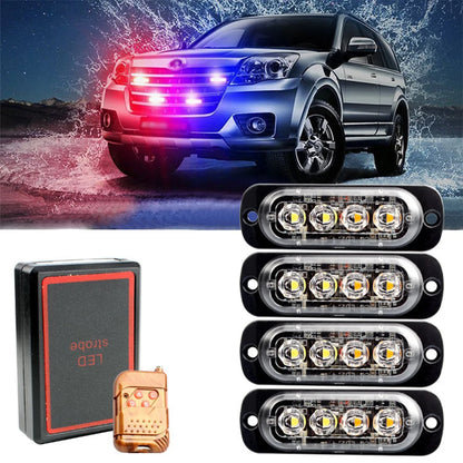 Wireless Grille Warning Strobe Flashing Beacon 12V 24V