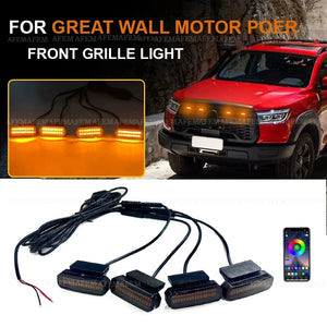 For Great Wall Motor Poer LED Front Grille Daytime Running Wheel