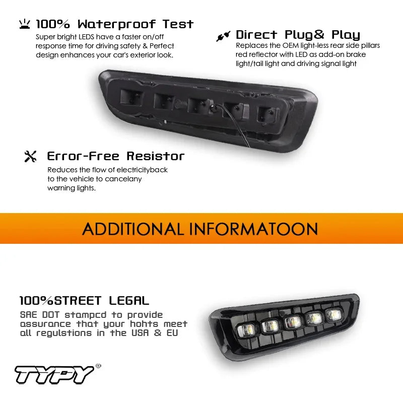 For Ford Raptor Svt F150 2016-2020 Typy Fog Daytime Running