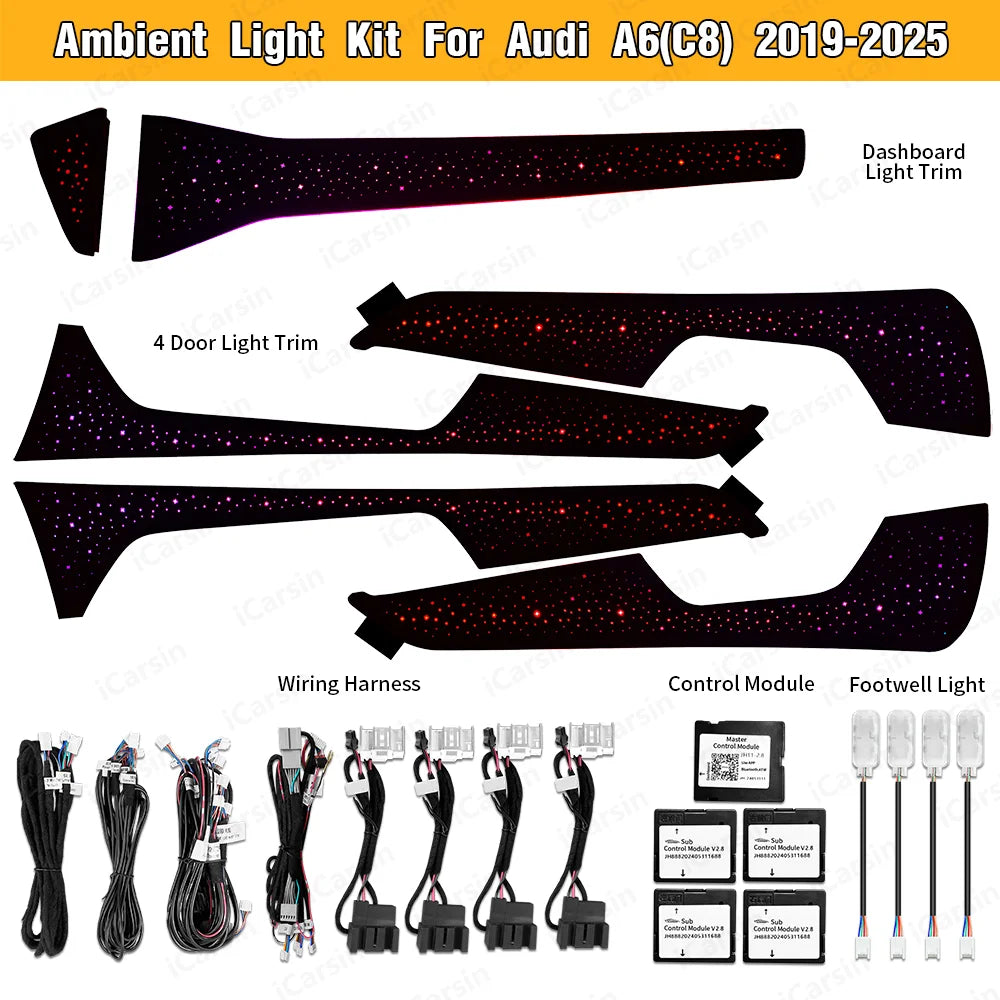 For Audi A6 C8 2019-2025 Europe Star Dynamic Ambient Version