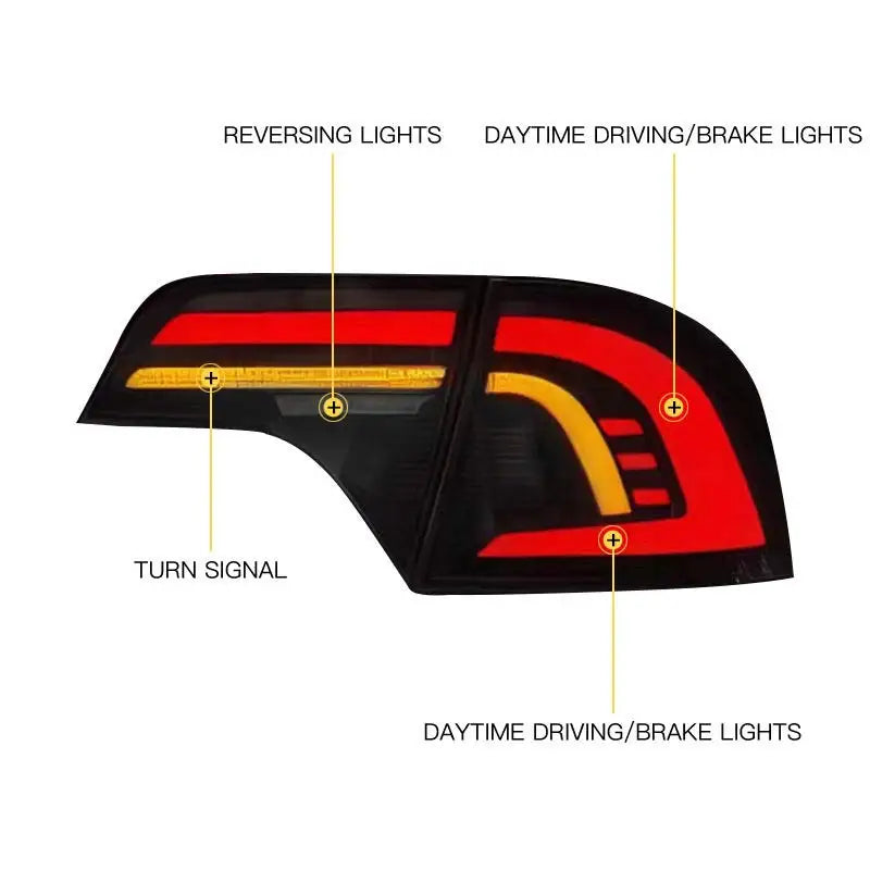 For Honda Civic Gen 8 2006 2011 Tail Flow Turn Signal Plug Play