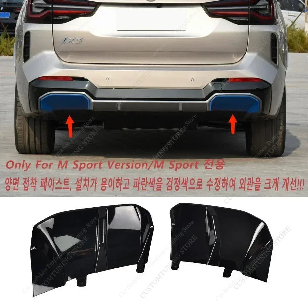 For BMW IX3 G08 IX3 2022-2024 M Performance Rear Bumper Diffuser