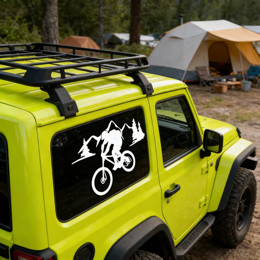 Mountain Trail Riding Outdoor Vinyl Decal Nature Escape Sticker