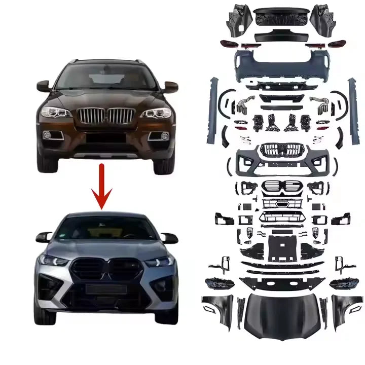 For BMW X6 E71 Upgrade To Facelift Kits g06-x6m Body Kit Parts