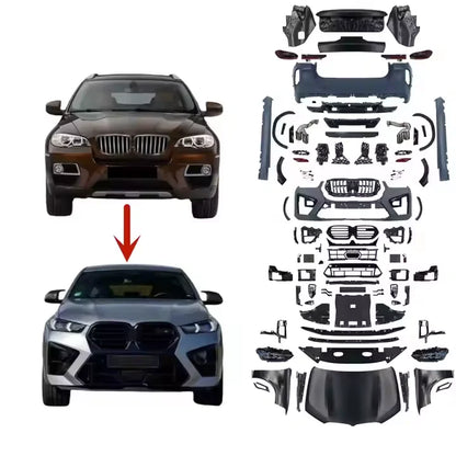 For BMW X6 E71 Upgrade To Facelift Kits g06-x6m Body Kit Parts